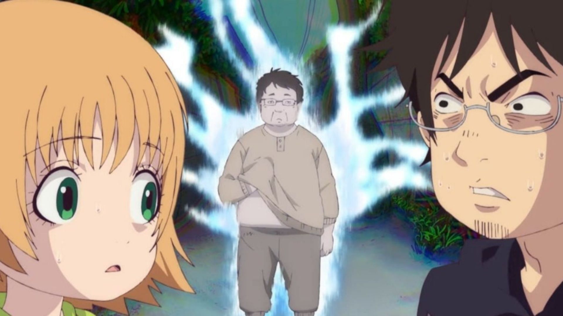 Magi, and Yaeko as seen in Dekin no Mogura episode 1 (Image via Brain's Base)